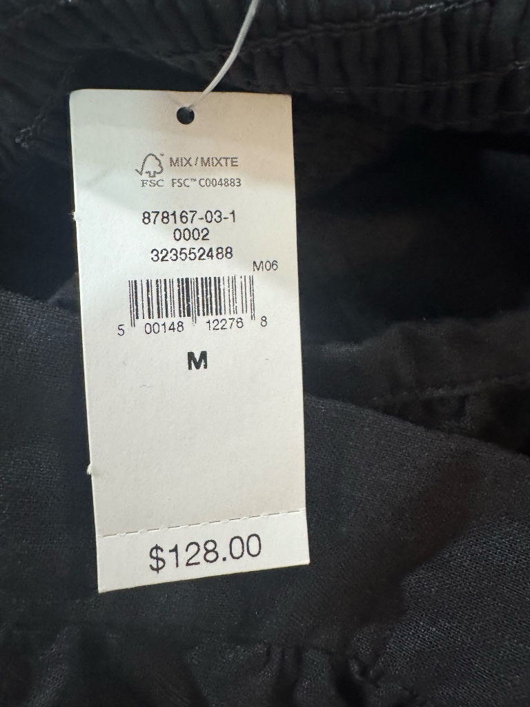 Nwt Gap Linen-Blend Drop Waist Maxi Dress // Black — image 5 of 5